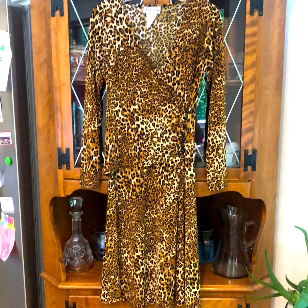 Small Rock Candy wrap animal print dress